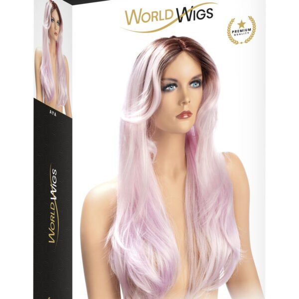 Перука World Wigs AYA LONG TWO-TONE MAUVE