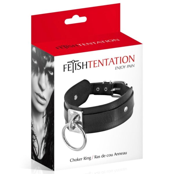 Нашийник c кільцем Fetish Tentation Choker Ring