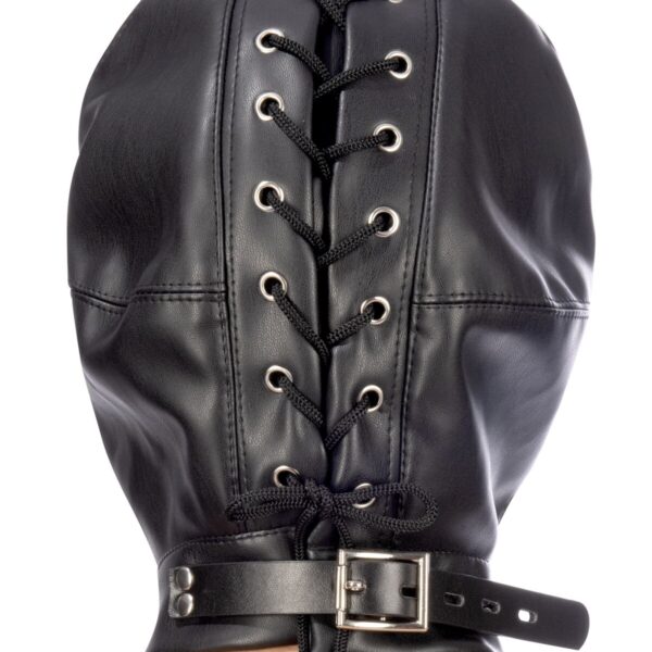 Капюшон з кляпом для БДСМ Fetish Tentation BDSM hood in leatherette with removable gag