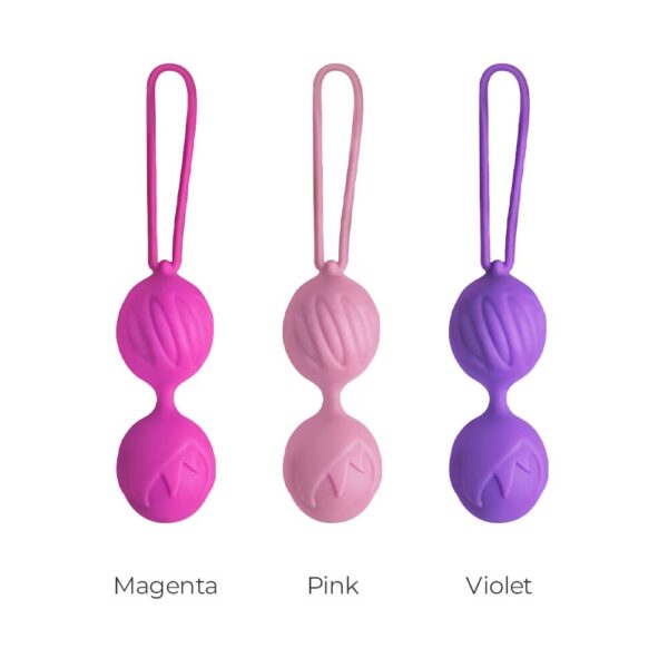 Вагінальні кульки Adrien Lastic Geisha Lastic Balls Mini Pink (S), діаметр 3,4 см, маса 85 г