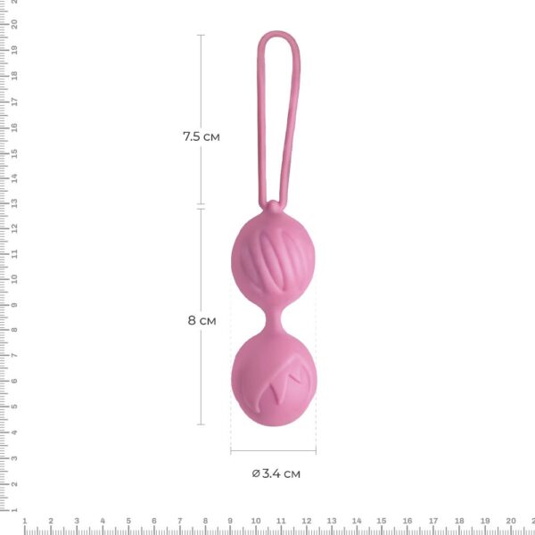 Вагінальні кульки Adrien Lastic Geisha Lastic Balls Mini Pink (S), діаметр 3,4 см, маса 85 г