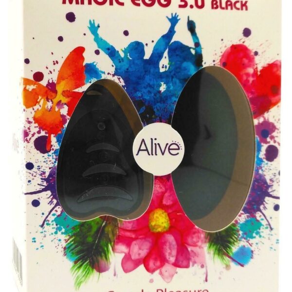 Віброяйце Alive Magic Egg 3.0 Black із пультом ДУ