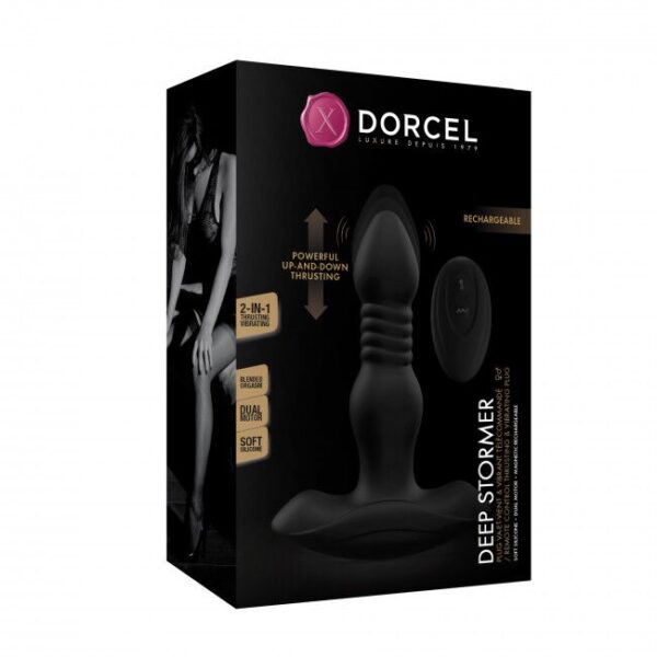 Анальна пробка з вібрацією та пульсацією Dorcel DEEP STORMER