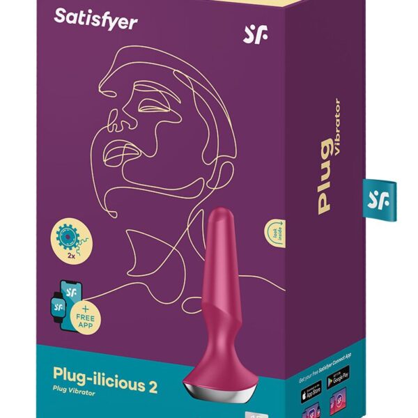 Анальна смарт-вібропробка Satisfyer Plug-ilicious 2 Berry