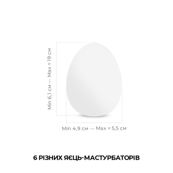 Набір мастурбаторів-яєць Tenga Egg Hard Boild Pack (6 яєць)