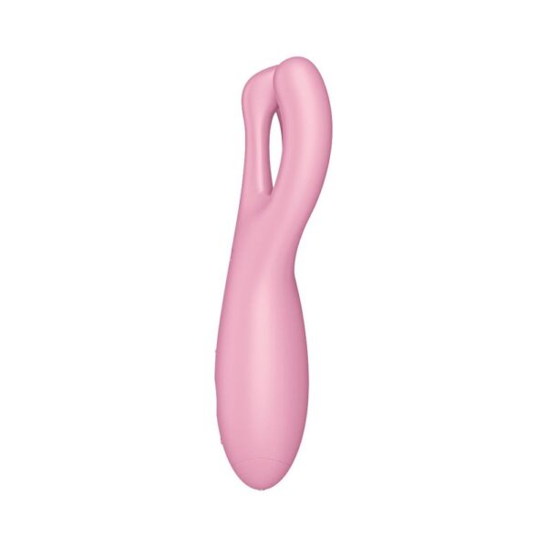 Кліторальний смарт-вібратор Satisfyer Threesome 4 Pink з трьома пальчиками