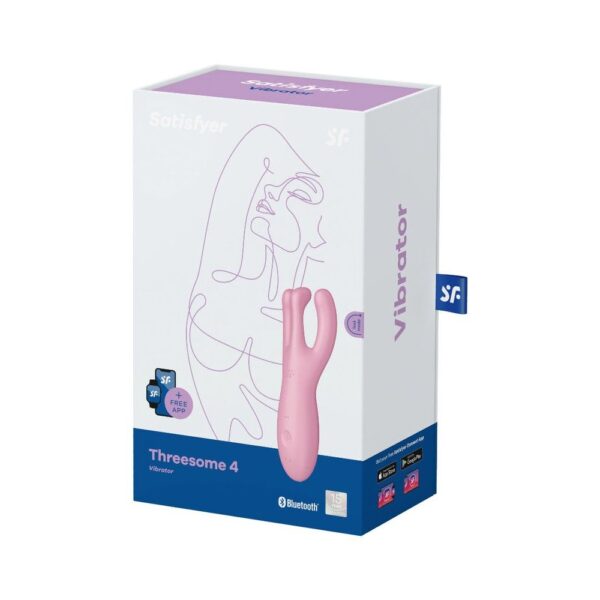 Кліторальний смарт-вібратор Satisfyer Threesome 4 Pink з трьома пальчиками