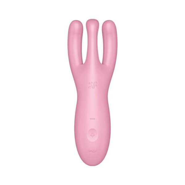 Кліторальний смарт-вібратор Satisfyer Threesome 4 Pink з трьома пальчиками