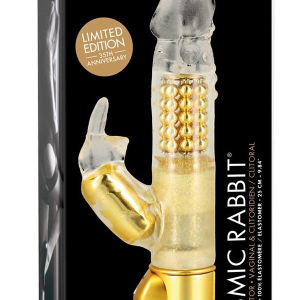 Вібратор-кролик Dorcel Orgasmic Rabbit Gold з перлинним масажем