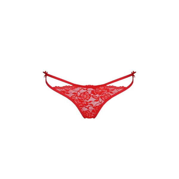 Трусики на зав'язочках з боків WARDA THONG red L/XL - Passion Exclusive