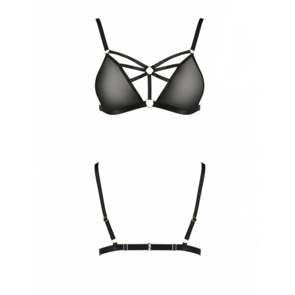 Бюстгальтер-стрепи MEGGY BRA black L/XL - Passion Exclusive