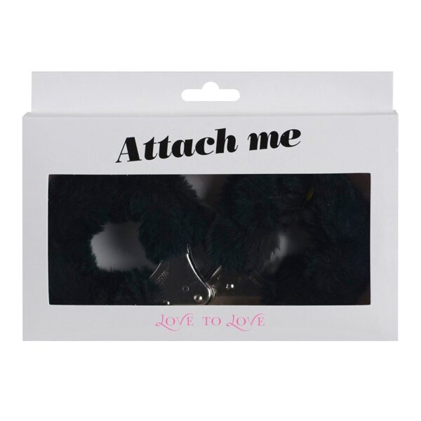 Наручники з плюшевою обробкою Love To Love ATTACH ME Black