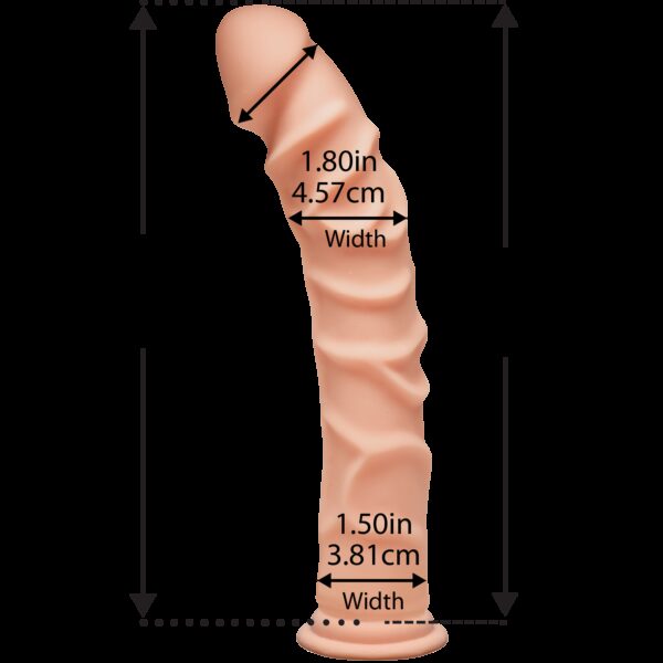 Фалоімітатор Doc Johnson The D - Ragin D - 10 Inch Without Balls - ULTRASKYN, діаметр 3,8 см