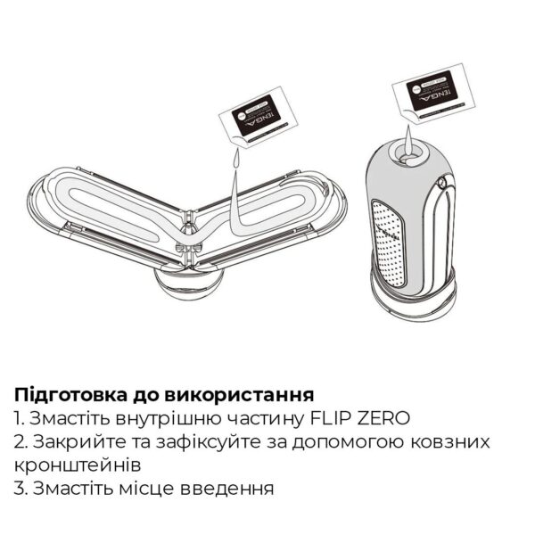 Мастурбатор Tenga Flip Zero Black, змінна інтенсивність стимуляції, розкладний