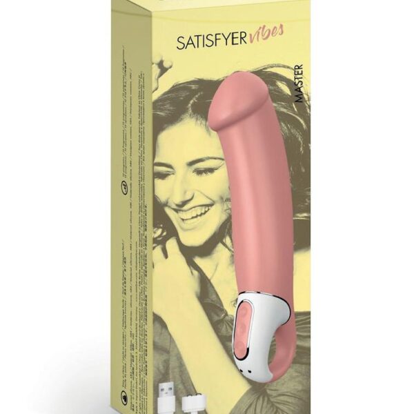 Потужний вібратор Satisfyer Vibes Master, гнучкий літій силікон, 12 режимів роботи, діаметр 46 мм