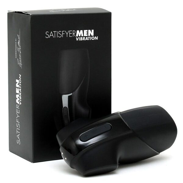 Мастурбатор Satisfyer Men Vibration імітатор мінету з вібрацією, стимуляція головки