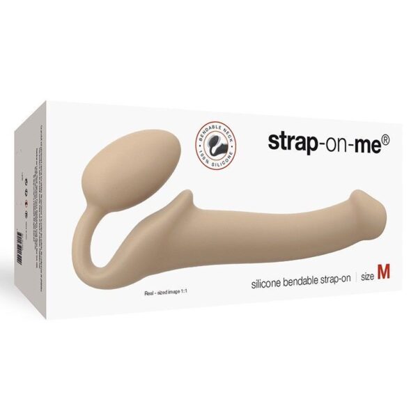 Безремінний страпон Strap-On-Me Flesh M, повністю регульований, діаметр 3,3 см