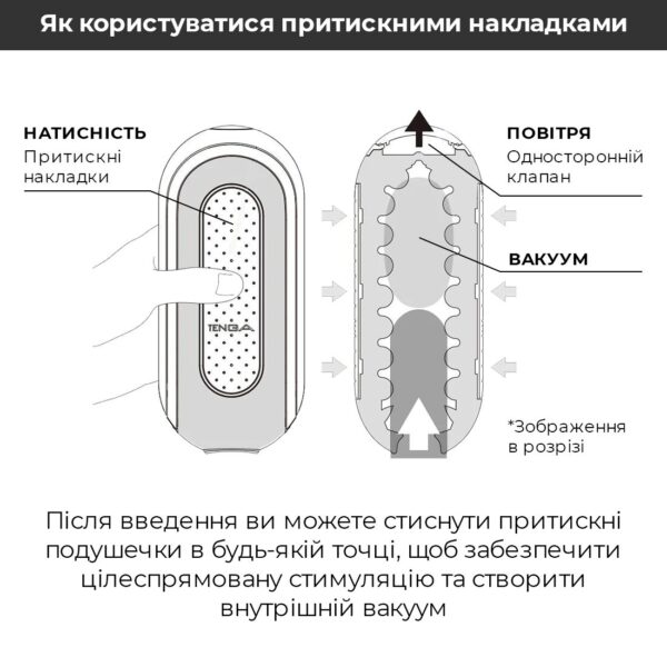 Вібромастурбатор Tenga Flip Zero Electronic Vibration Black, змінна інтенсивність, розкладний