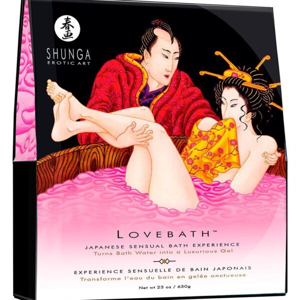 Гель для ванни Shunga LOVEBATH – Dragon Fruit 650 г, робить воду ароматним желе зі SPA ефектом