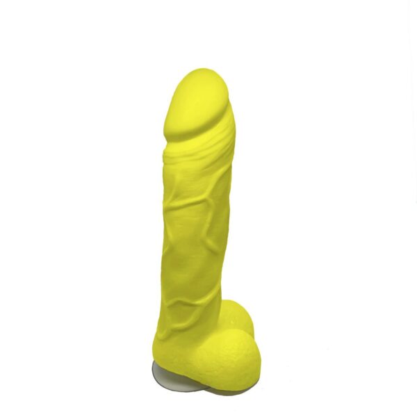 Крафтове мило-член із присоскою Чистий Кайф Yellow size L, натуральне