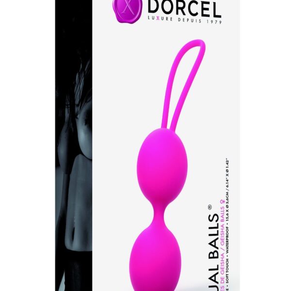 Вагінальні кульки Dorcel Dual Balls Magenta, діаметр 3,6см, вага 55гр