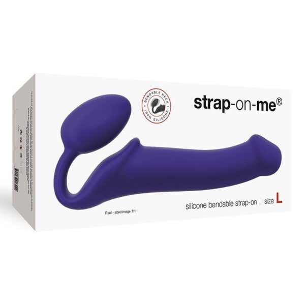 Безремінний страпон Strap-On-Me Violet L, повністю регульований, діаметр 3,7 см