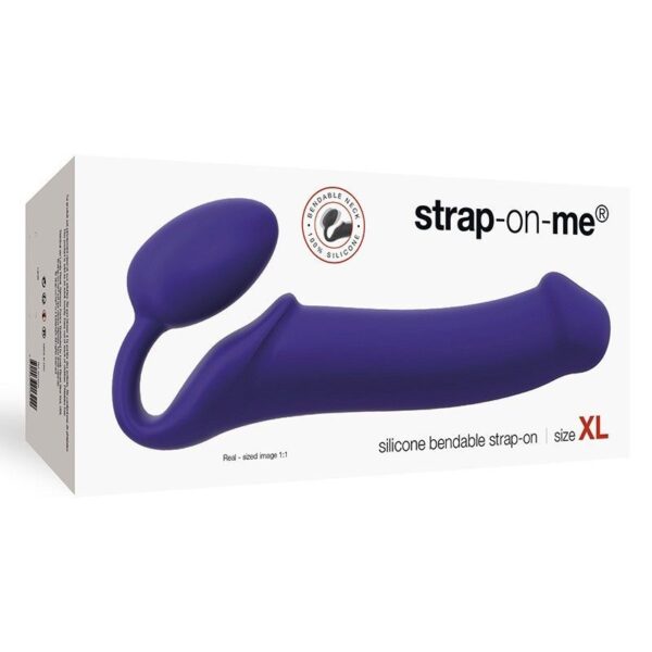 Безремінний страпон Strap-On-Me Violet XL, повністю регульований, діаметр 4,5 см