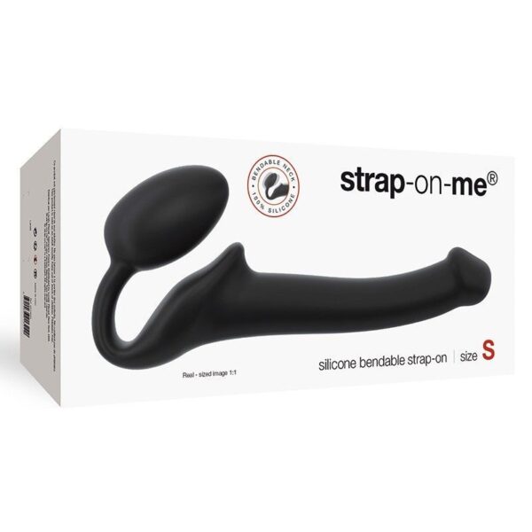 Безремінний страпон Strap-On-Me Black S, повністю регульований, діаметр 2,7 см