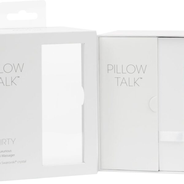 Розкішний вібратор PILLOW TALK - Flirty Teal з кристалом Сваровські, гнучка голівка