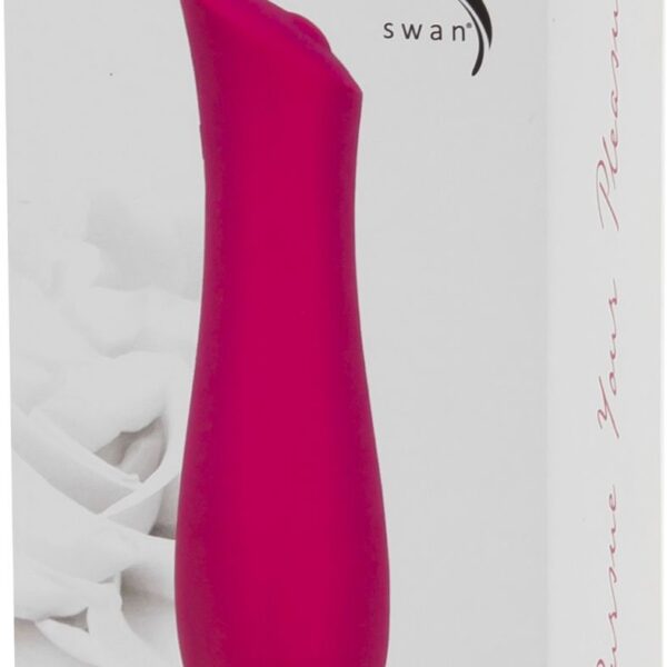 Мінівібратор The Mini Swan Rose з плавним збільшенням інтенсивності вібрації, силікон