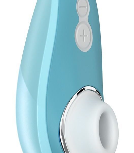 Вакуумний кліторальний стимулятор Womanizer Liberty Blue, магнітна кришка, 2 насадки