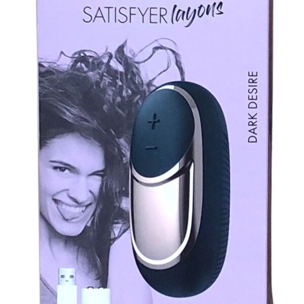 Потужний вібратор Satisfyer Lay-On - Dark Desire, водонепроникний, 15 режимів роботи