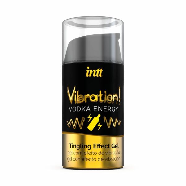 Рідкий вібратор Intt Vibration Vodka (15 мл), густий гель, дуже смачний, діє до 30 хвилин