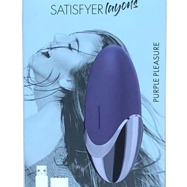 Потужний вібратор Satisfyer Lay-On - Purple Pleasure, водонепроникний, 15 режимів роботи