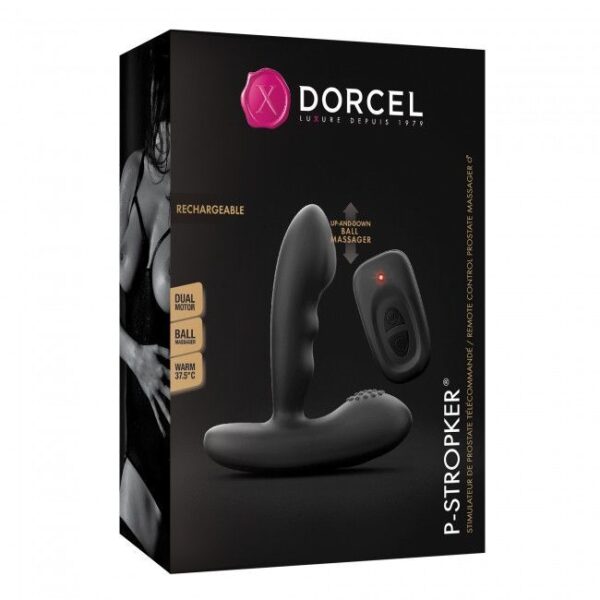 Масажери простати Dorcel P-Stroker з пультом ДК, підігрівом і прицільним масажем, два мотори