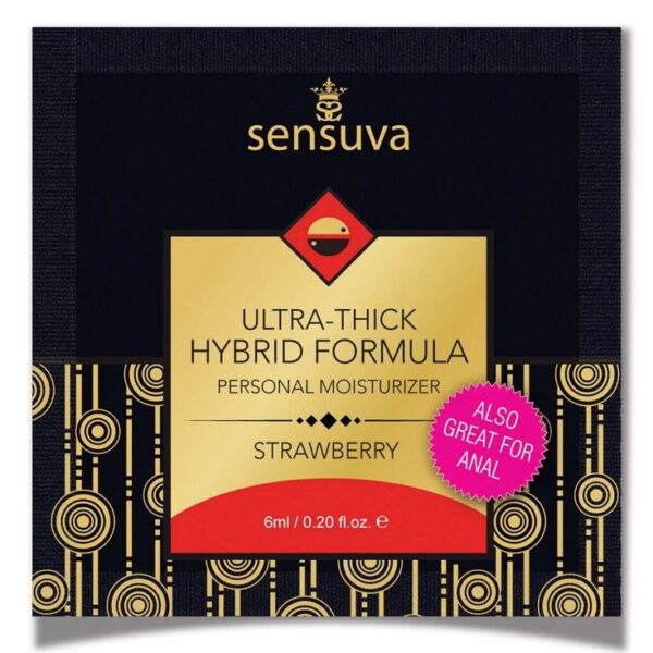 Пробник Sensuva - Ultra-Thick Hybrid Formula Strawberry (6 мл)