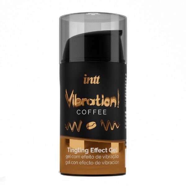 Рідкий вібратор Intt Vibration Coffee (15 мл), густий гель, дуже смачний, діє до 30 хвилин