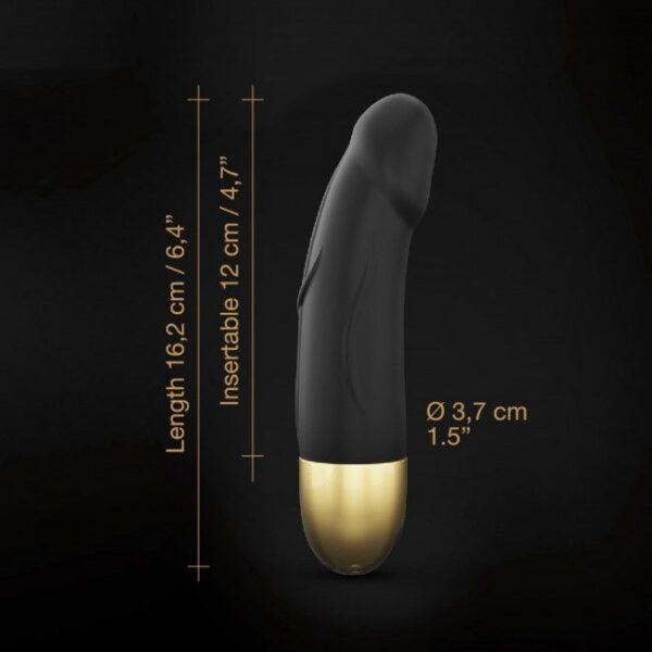 Вібратор Dorcel Real Vibration S Gold 2.0, діаметр 3,7см, перезаряджається, для точки G