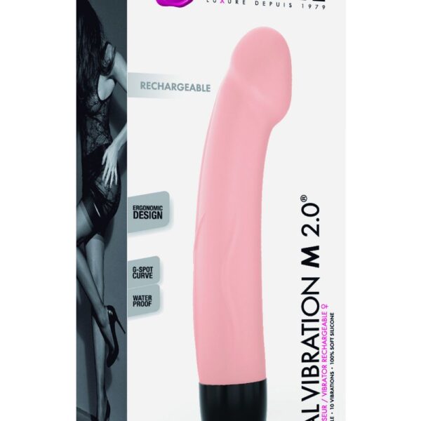 Вібратор Dorcel Real Vibration M Flesh 2.0, діаметр 3,7см, перезаряджається, для точки G