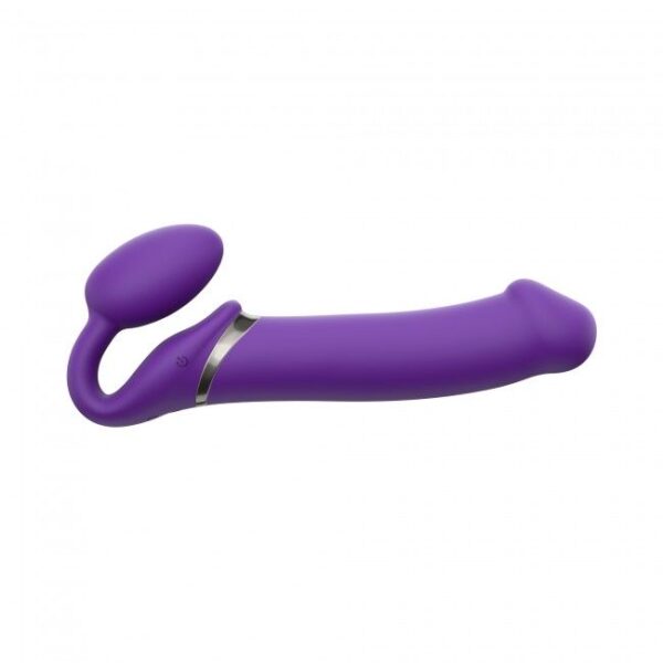 Безремінний страпон з вібрацією Strap-On-Me Vibrating Violet XL, діам. 4,5 см, пульт ДК, регульовани