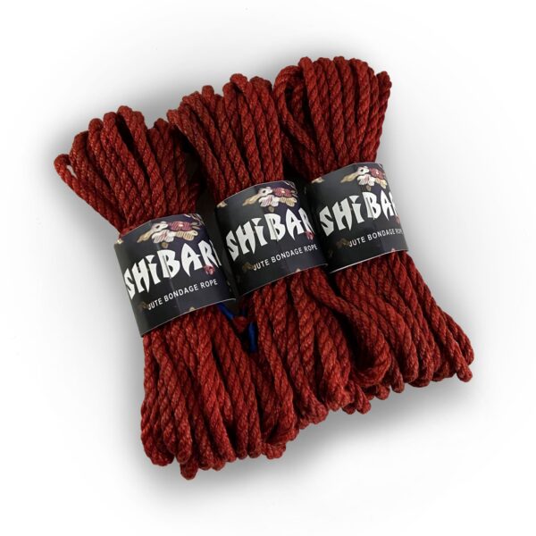 Джутова мотузка для шібарі Feral Feelings Shibari Rope, 8 м червона