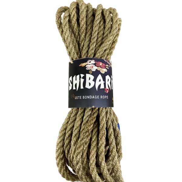 Джутова мотузка для шібарі Feral Feelings Shibari Rope, 8 м сіра