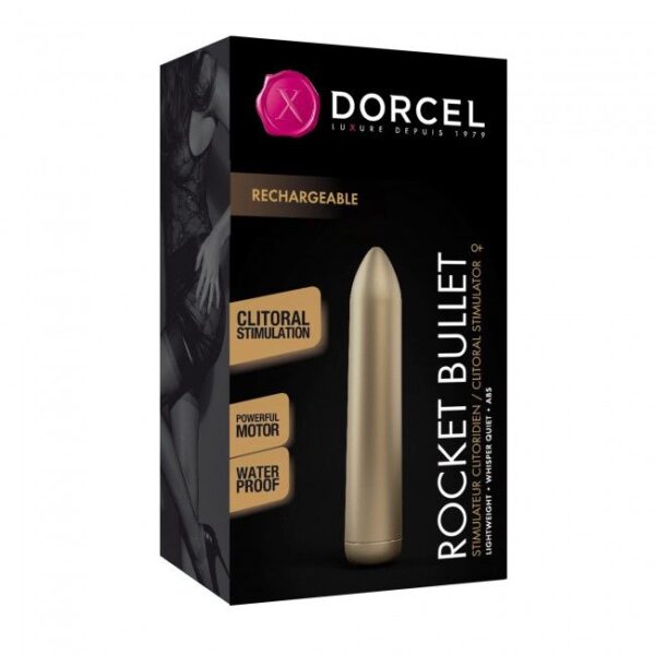 Вібрпоуля, яка перезаряджається Dorcel Rocket Bullet Gold