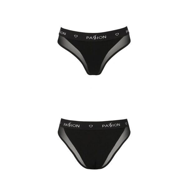 Трусики з прозорою вставкою Passion PS002 PANTIES black, size M