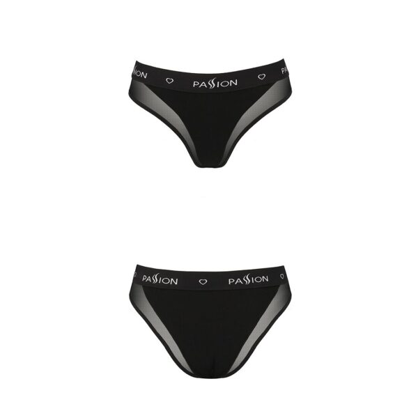 Трусики з прозорою вставкою Passion PS002 PANTIES black, size S