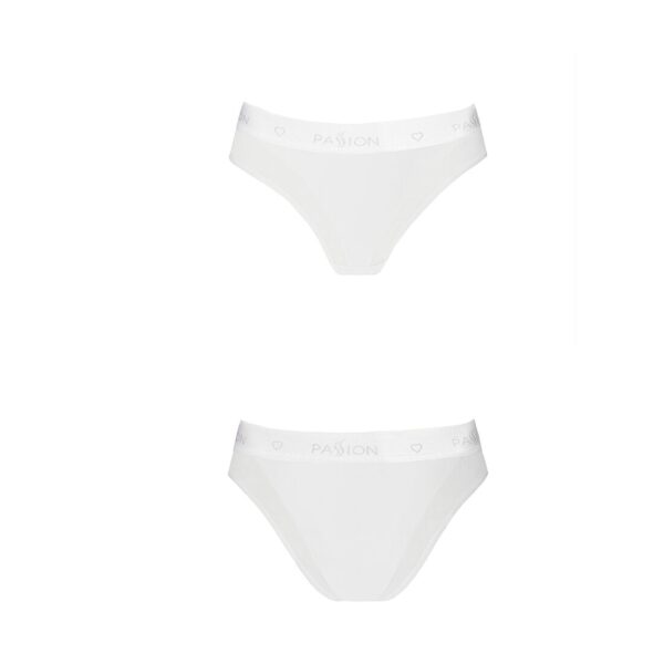 Трусики з прозорою вставкою Passion PS002 PANTIES white, size L