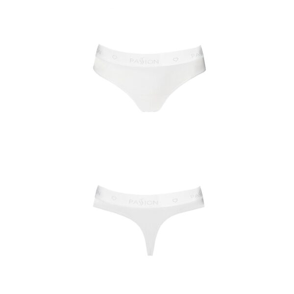 Трусики-бразиліана з бавовни Passion PS005 PANTIES white, size L