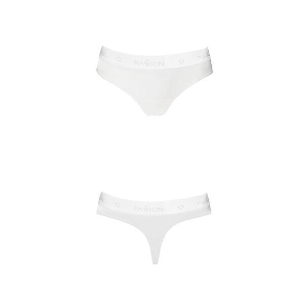 Трусики-бразиліана з бавовни Passion PS005 PANTIES white, size M