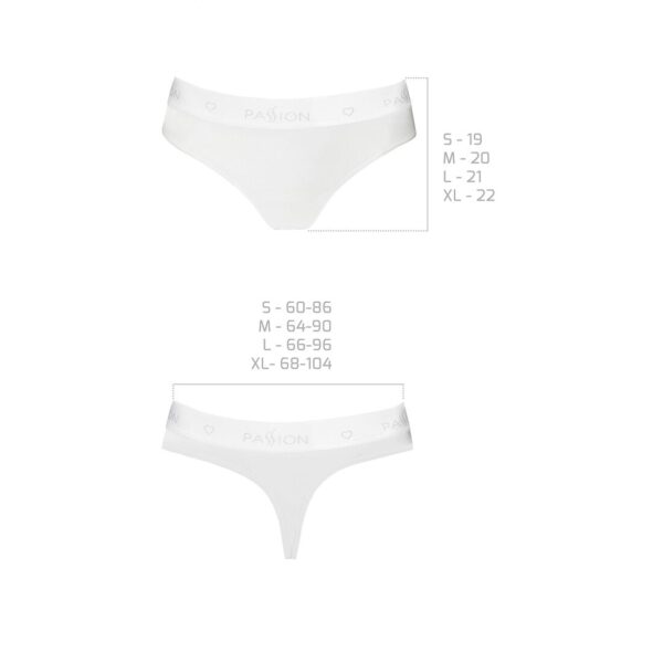 Трусики-бразиліана з бавовни Passion PS005 PANTIES white, size M