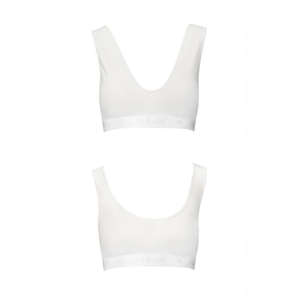 Спортивний топ з еластичної бавовни Passion PS005 TOP white, size L